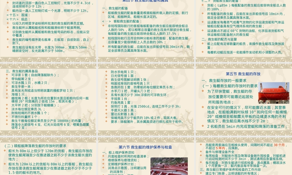 救生艇筏与救助艇操作管理PPT课件 副本1.ppt
