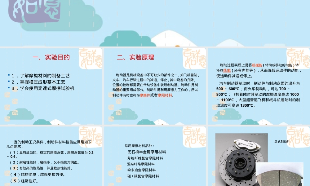 摩阻材料制备与性能测试PPT课件.pptx