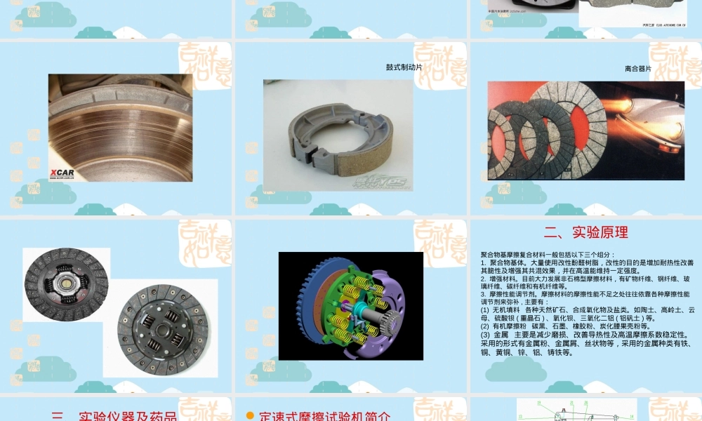 摩阻材料制备与性能测试PPT课件.pptx