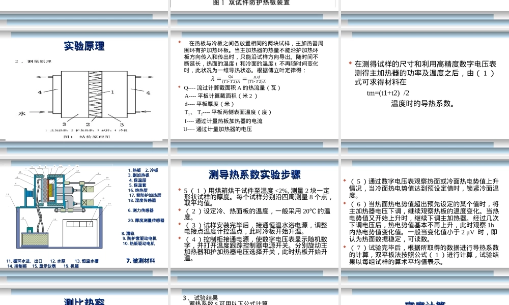 墙体材料蓄热系数测定方法PPT课件.ppt