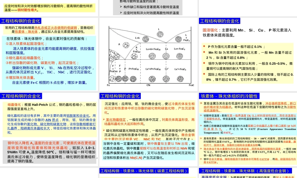 钢铁材料-结构钢,结构钢基础知识教学PPT课件.ppt