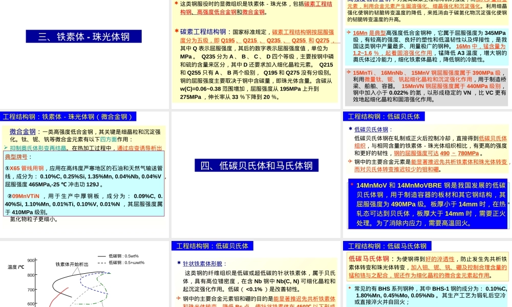钢铁材料-结构钢,结构钢基础知识教学PPT课件.ppt