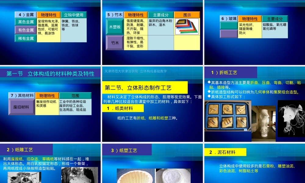 立体构成材料与加工教学PPT课件.ppt