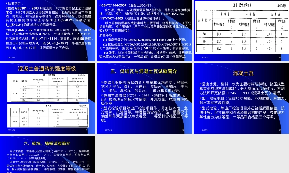 砖和墙体材料试验PPT课件.ppt
