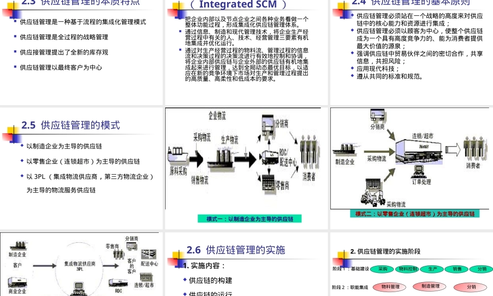 供应链管理SCM教学PPT课件.ppt