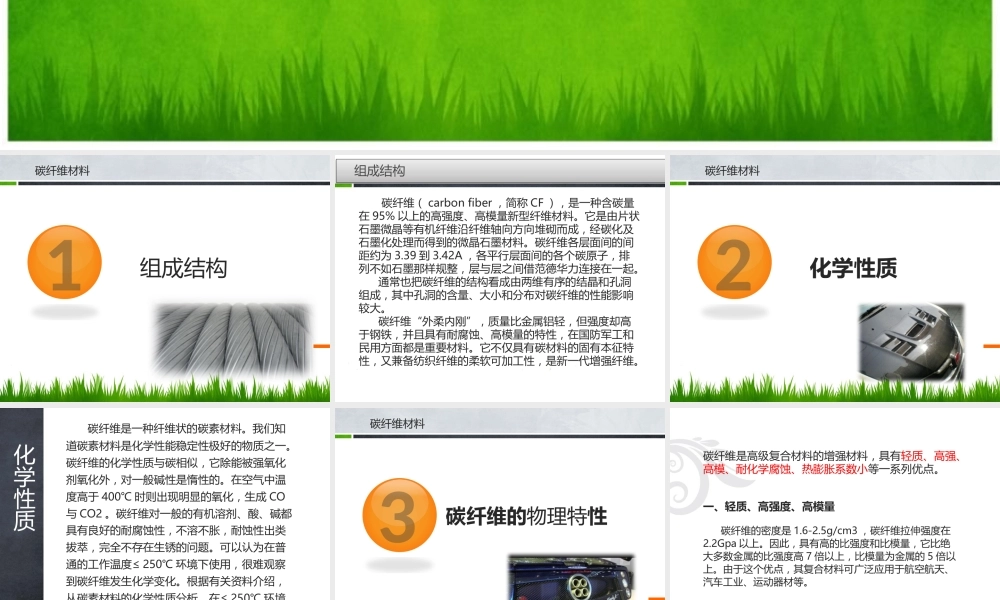 碳纤维材料PPT课件教学课件.pptx