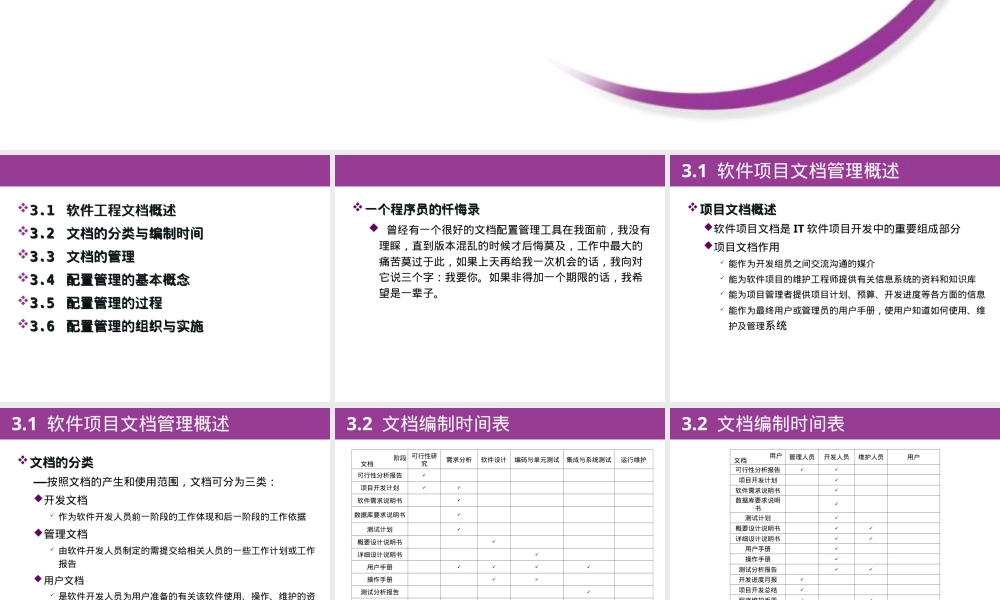 软件项目文档与配置管理PPT课件.ppt