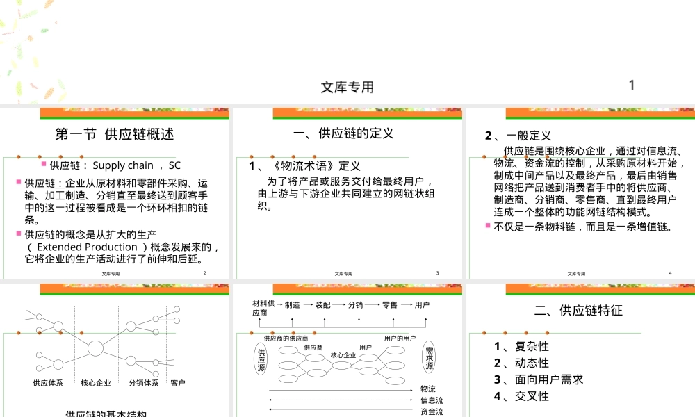 供应链管理PPT课件教学版.ppt