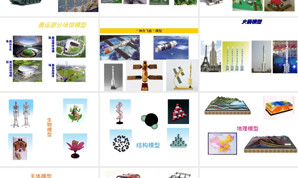 通用技术认识模型教学PPT课件.ppt