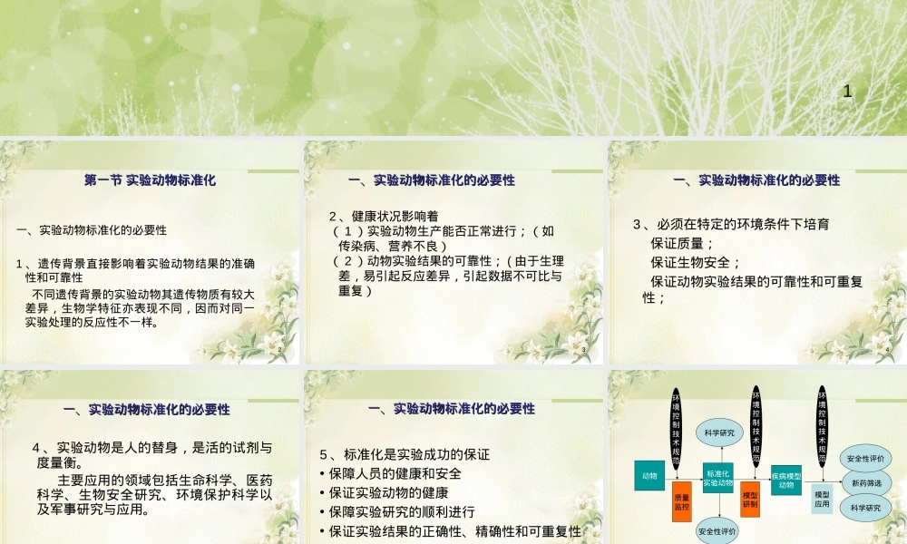 实验动物标准化及设施管理PPT课件.ppt