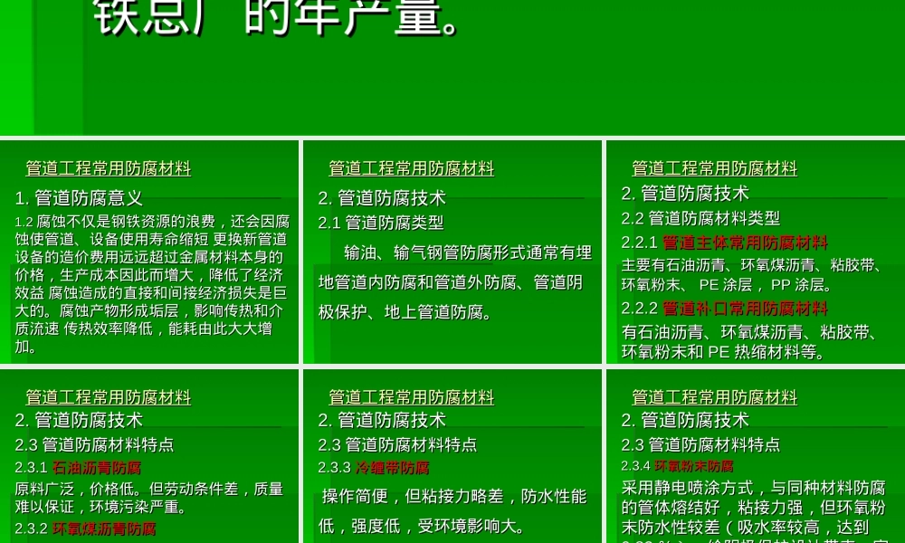 管道工程防腐材料PPT课件.ppt