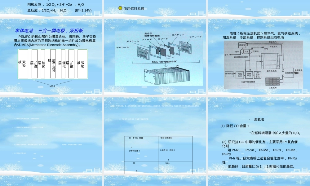 质子交换膜燃料电池教学PPT课件 副本2.ppt