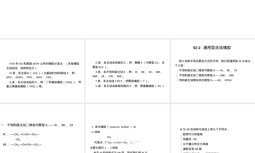 高分子材料合成橡胶教学PPT课件.ppt