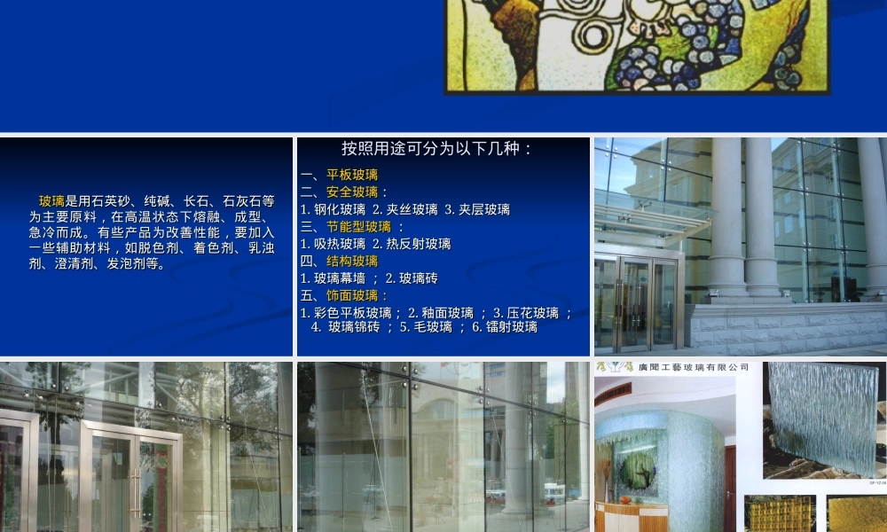 家具与室内装饰材料玻璃材料PPT课件.ppt