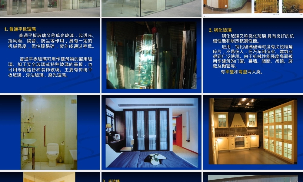 家具与室内装饰材料玻璃材料PPT课件.ppt
