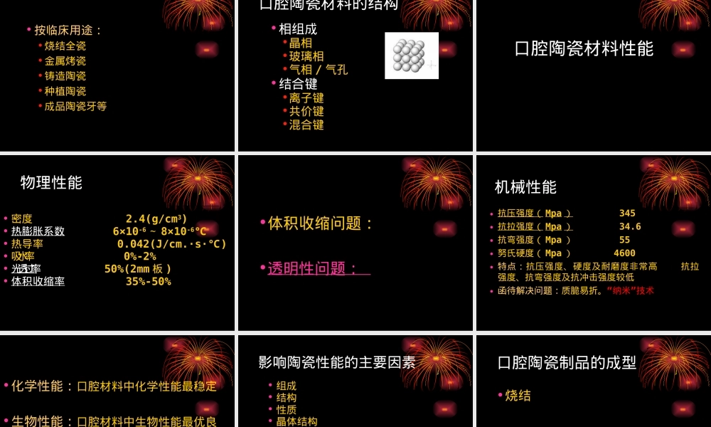 口腔陶瓷材料教学PPT课件.ppt