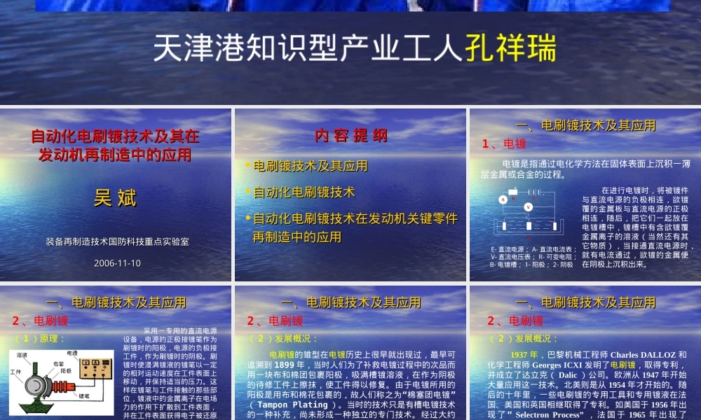 自动化电刷镀技术及其应用PPT课件.ppt