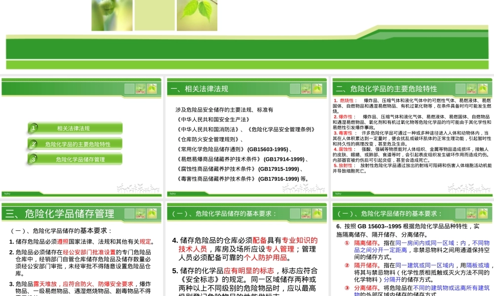 危险化学品储存管理PPT课件.ppt