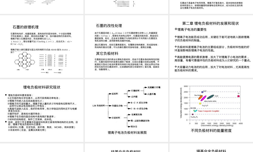 石墨负极材料介绍PPT课件.ppt