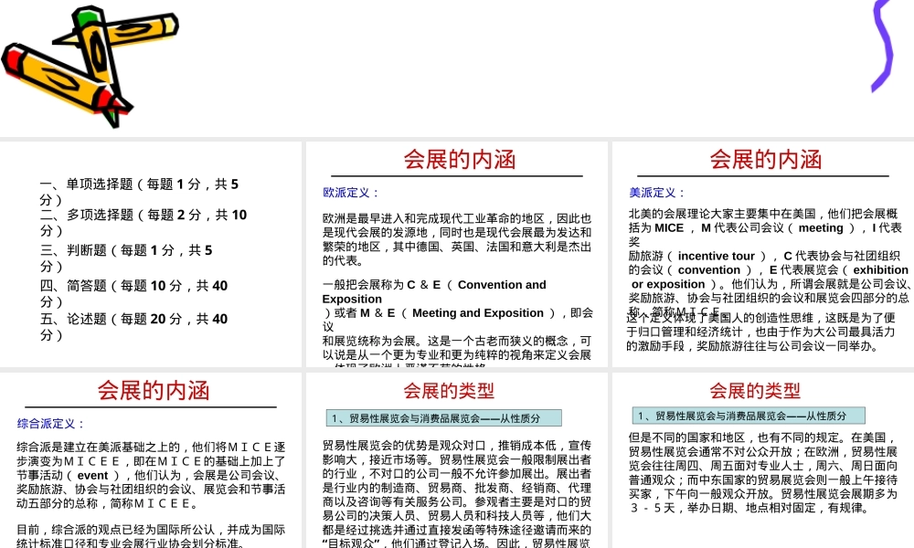 会展经济与管理教学PPT课件.ppt