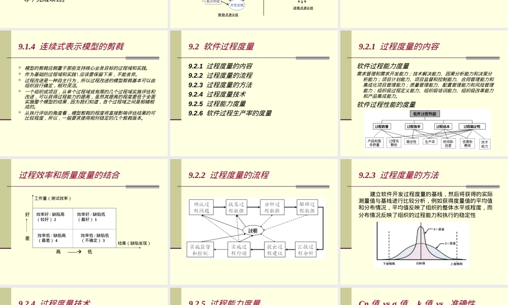 软件过程与管理第9章软件过程评估与改进PPT课件.ppt