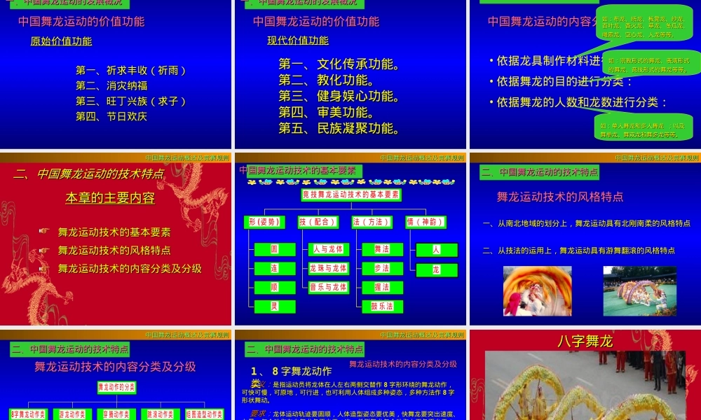 中国舞龙竞赛规则PPT课件.ppt