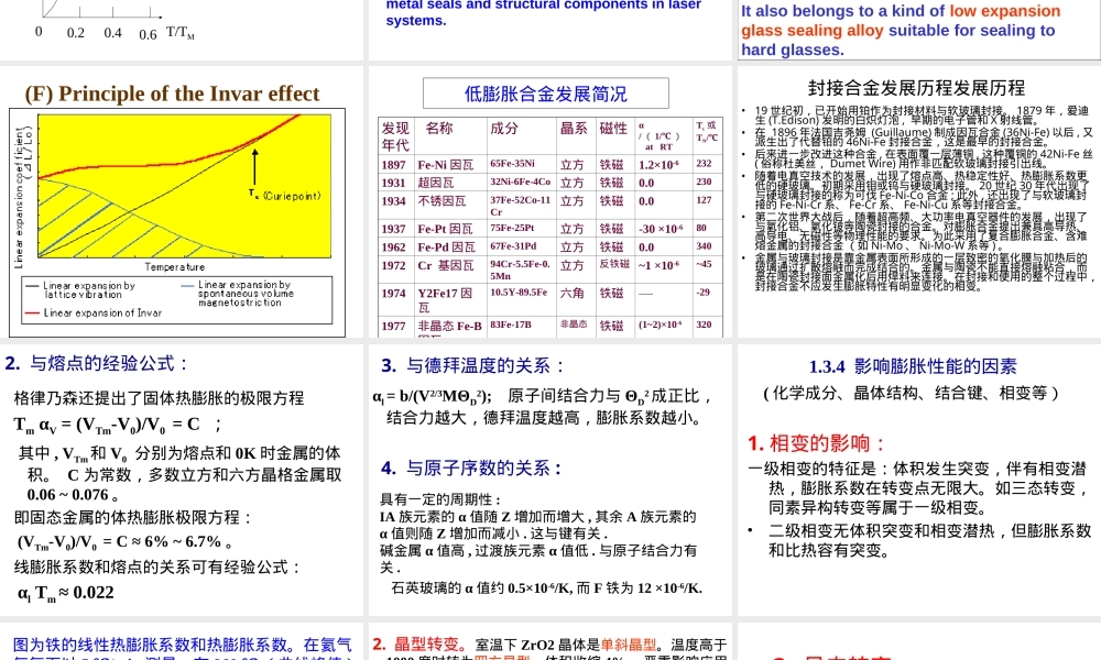几种典型材料的线膨胀系数PPT课件.ppt