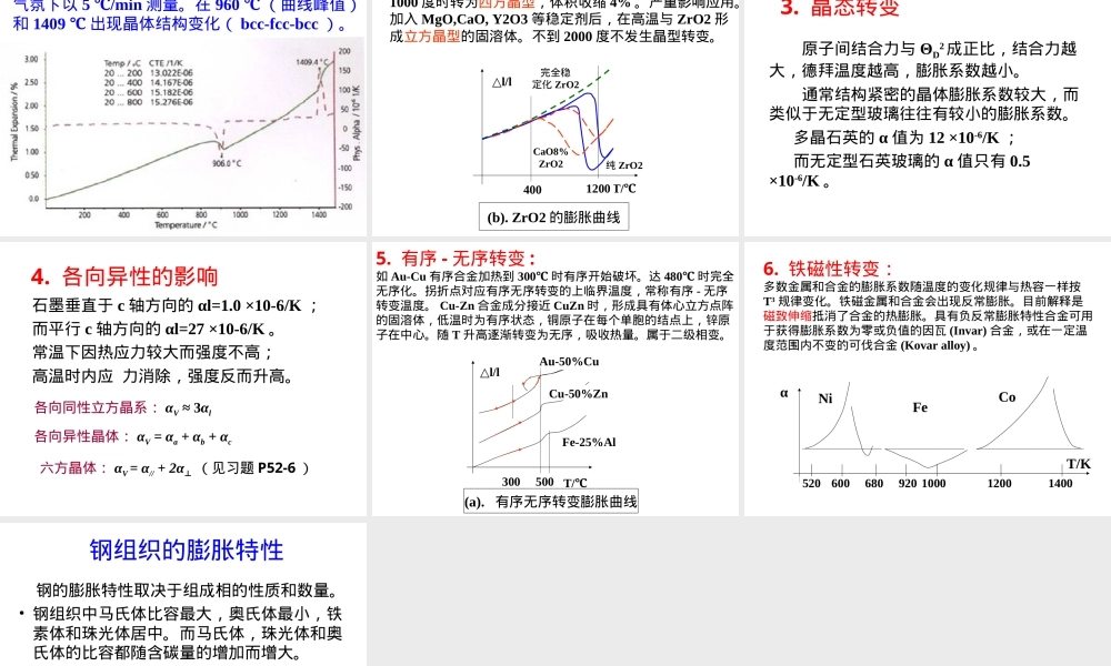 几种典型材料的线膨胀系数PPT课件.ppt