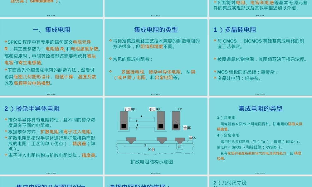 集成电路元器件及其模型PPT课件.pptx