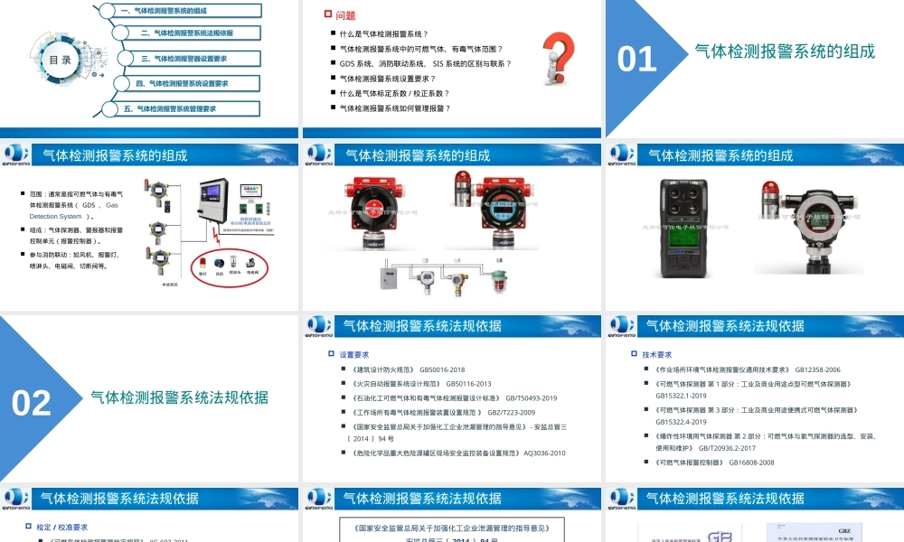气体检测报警系统设置与管理PPT课件.ppt