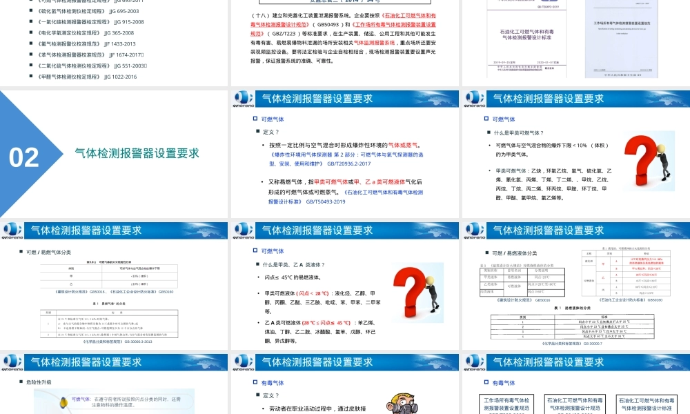 气体检测报警系统设置与管理PPT课件.ppt