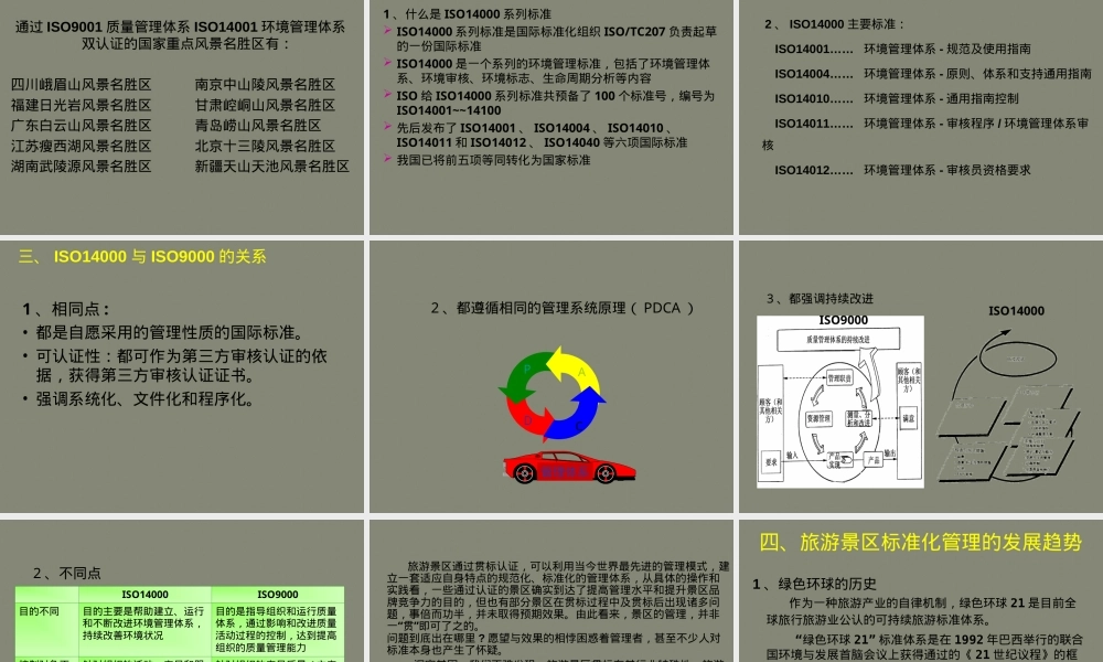 旅游景区标准化管理教学PPT课件.ppt