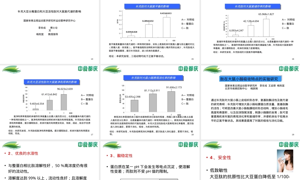 肽及其功能介绍PPT课件.ppt