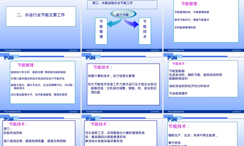 水运行业节能管理与港口能源统计分析PPT课件.pptx