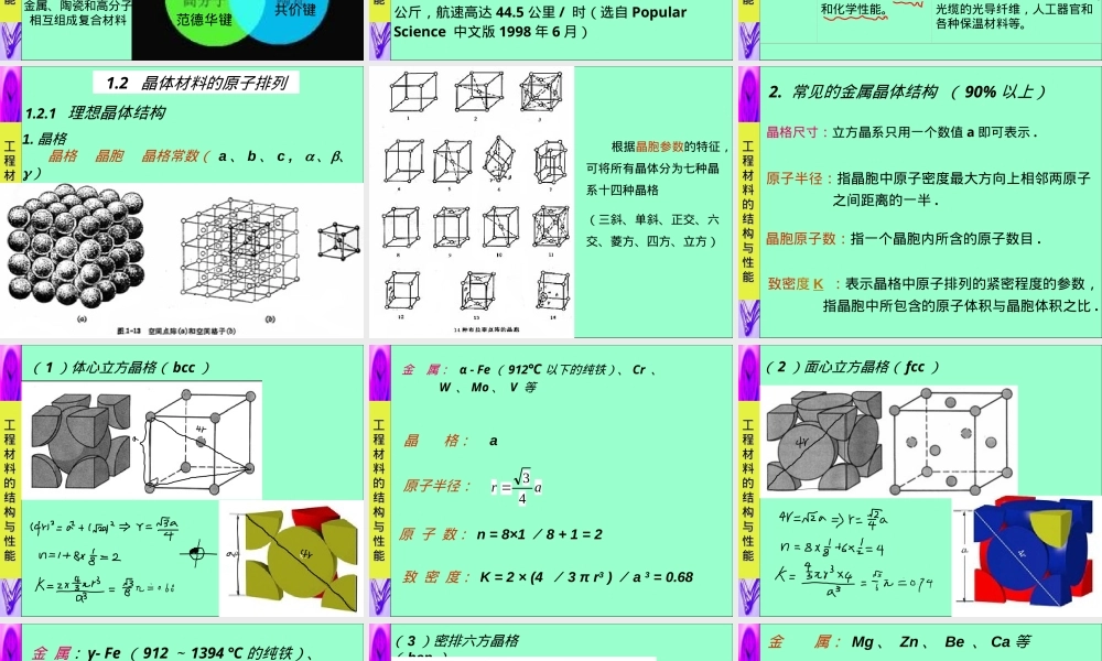 工程材料结构与性能教学PPT课件.ppt