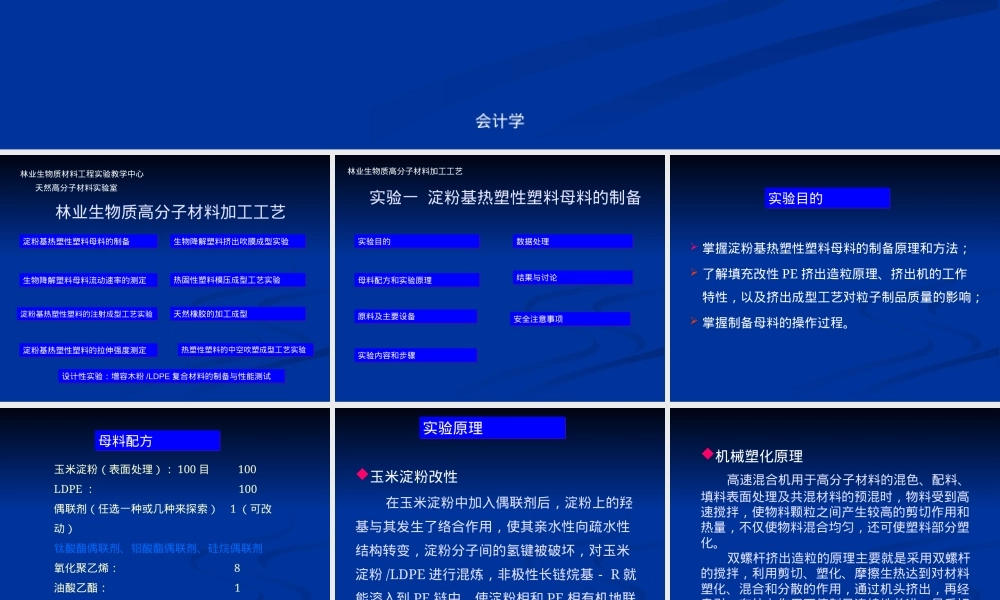 林业生物质高分子材料加工工艺教学PPT课件.pptx