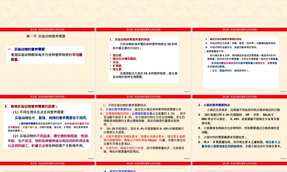 实验动物营养与饲料管理PPT课件.ppt