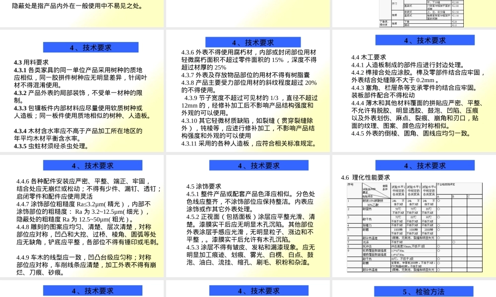 家具设计木家具通用技术条件PPT课件.pptx