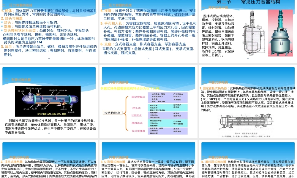 压力容器结构及材料教学PPT课件.pptx