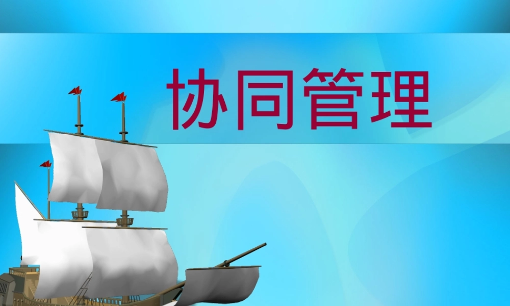 协同管理PPT课件.ppt