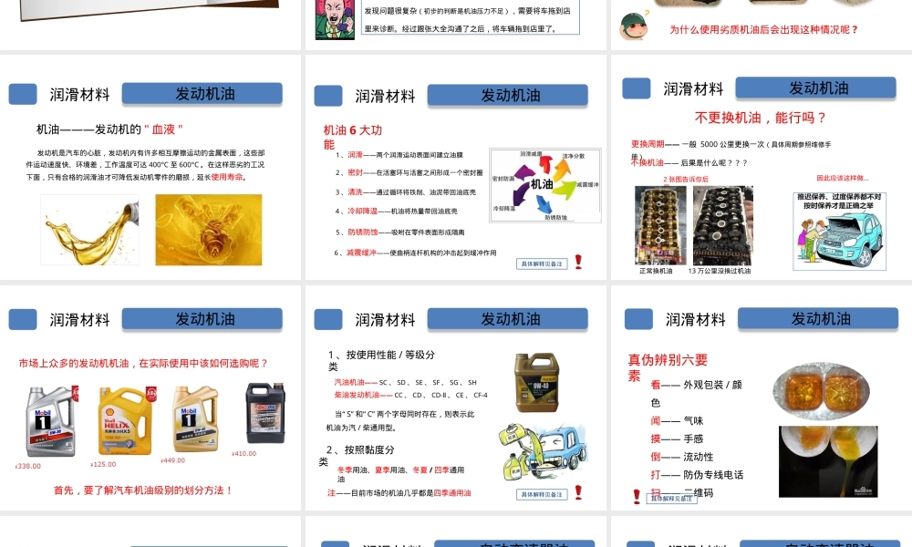 汽车材料润滑材料PPT课件.pptx