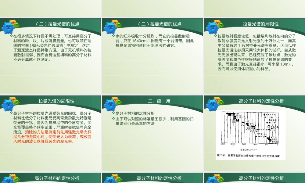 高分子材料表征激光拉曼光谱法PPT课件.ppt