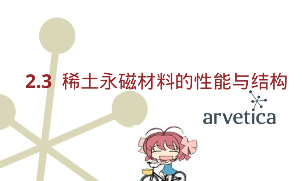 稀土永磁材料性能与结构PPT课件.pptx