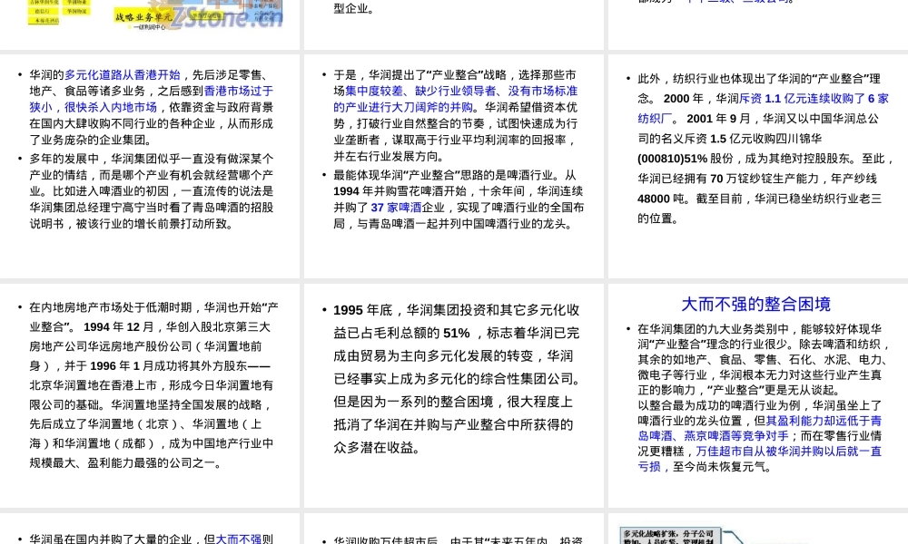 华润集团战略协同管理实践PPT课件.ppt