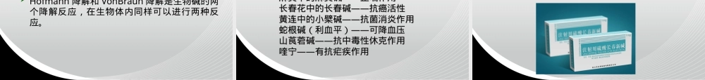 生物碱及其应用教学PPT课件.ppt