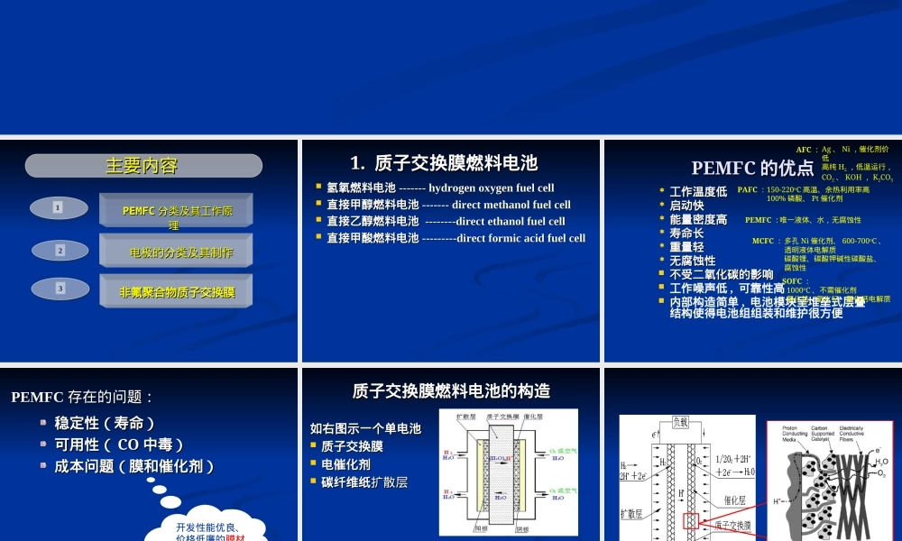 燃料电池质子交换膜PPT课件.ppt