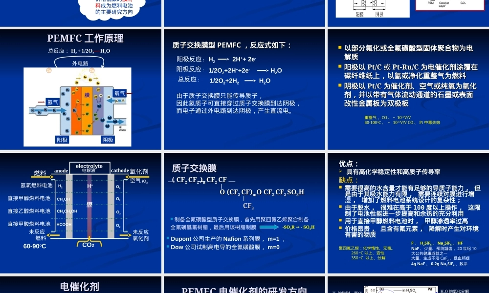 燃料电池质子交换膜PPT课件.ppt