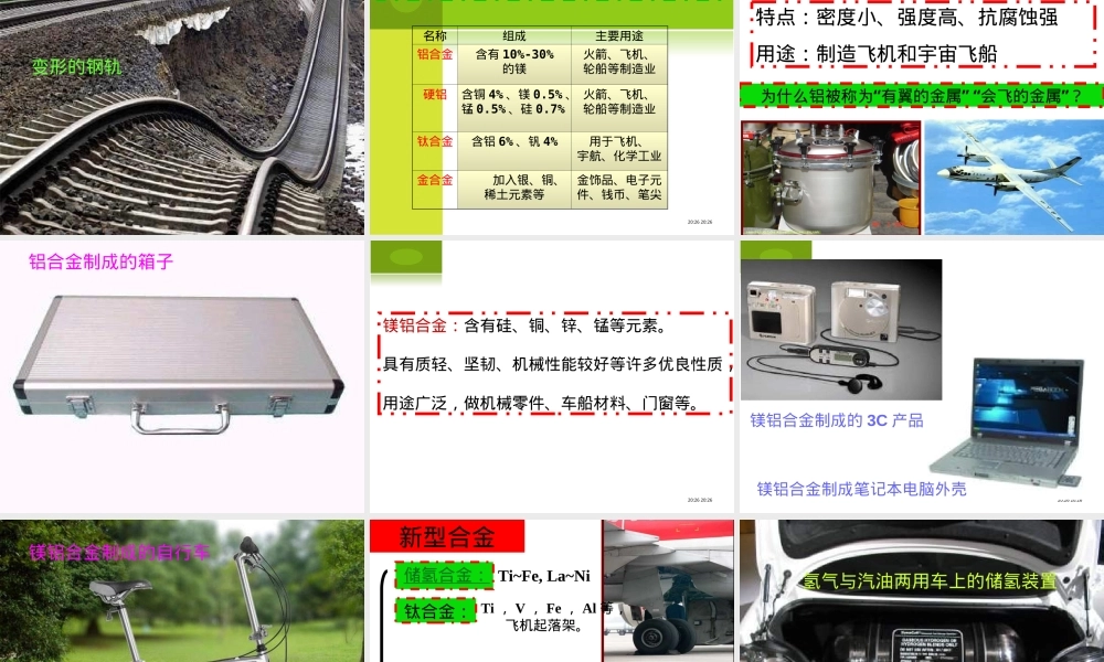 镁铝合金,镁铝合金材料特性与应用PPT课件.ppt
