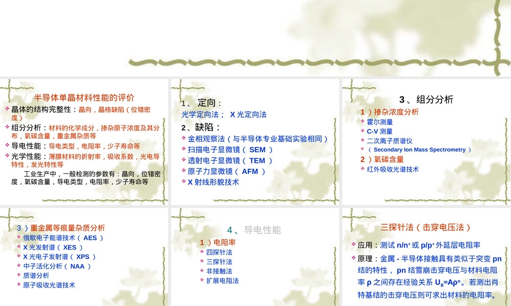 半导体材料测试技术PPT课件.ppt