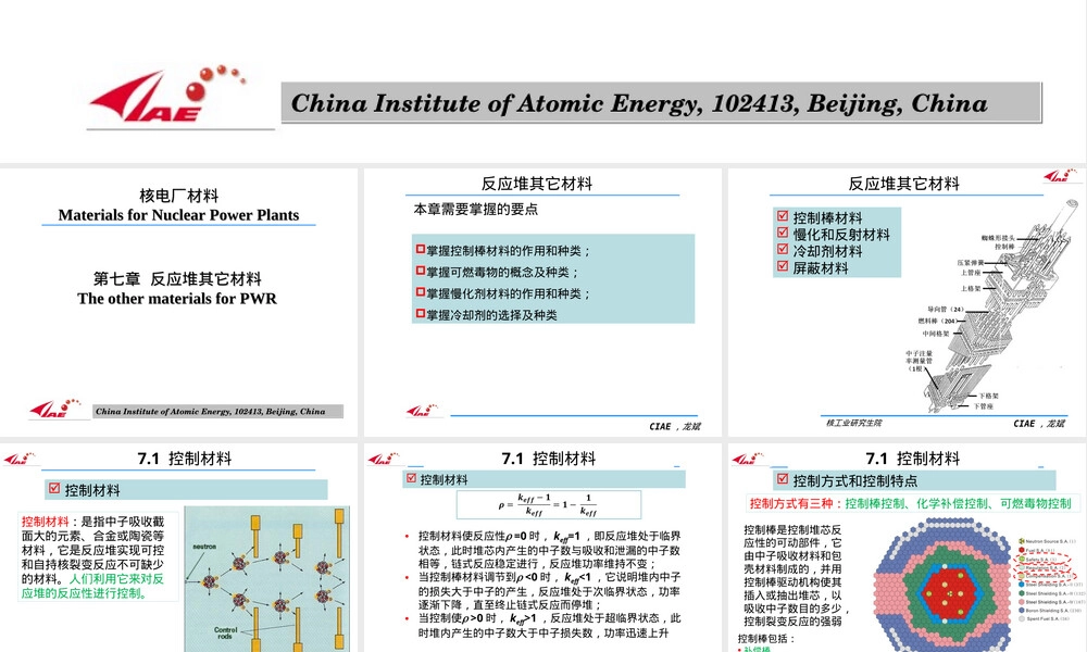 CANDU堆材料教学PPT课件.ppt